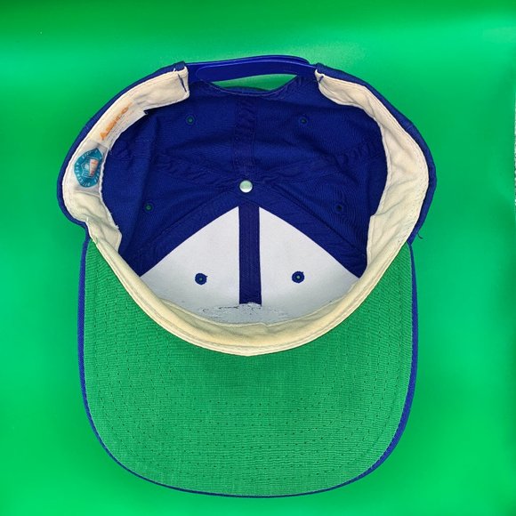 Vtg Detroit Lions Logo Hat Blue ANNCO Snapback Baseball Cap Deadstock 90s NFL - Picture 6 of 9